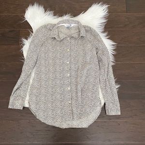 [Old Navy] The Tunic Shirt Button Up Dotted Top